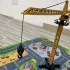 Set de construcție macara turn cu piese din aliaj