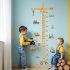Autocolant de perete pentru măsurarea înălțimii cu model de utilaj