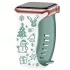 Curea de Silicon Gravată de Crăciun pentru Apple Watch - Femei
