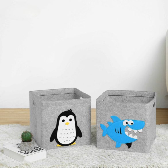 Cutie de depozitare cu imprimeu animal pentru camera copiilor