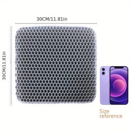 Covoraș dublu strat cu model fagure pentru litiera pisicii