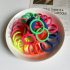 Set de 50 elastice colorate pentru păr