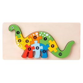 Puzzle 3D din lemn Montessori