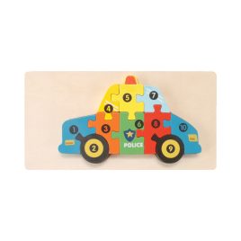 Puzzle 3D din lemn Montessori
