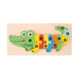 Puzzle 3D din lemn Montessori