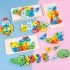 Puzzle 3D din lemn Montessori