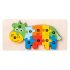 Puzzle 3D din lemn Montessori