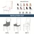 Set de 6 huse pentru scaune