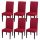 Set de 6 huse pentru scaune