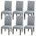 Set de 6 huse pentru scaune