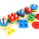 Joc Montessori de sortare a formelor geometrice