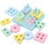 Joc Montessori de sortare a formelor geometrice