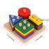 Joc Montessori de sortare a formelor geometrice