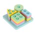 Joc Montessori de sortare a formelor geometrice