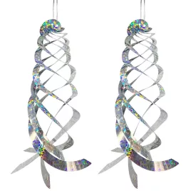 2x Spirală reflectorizantă pentru speriat păsări