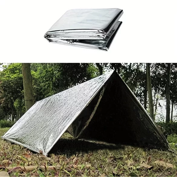 Pătură termoizolantă impermeabilă pentru situații de urgență