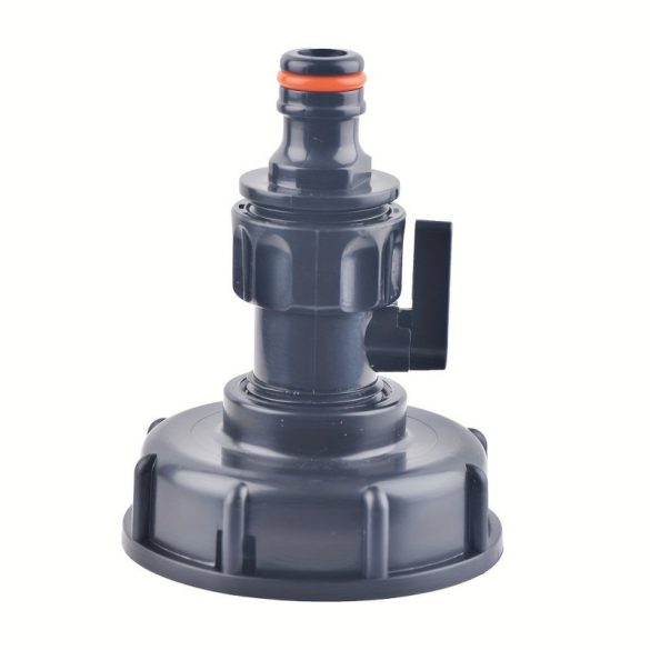 Adaptor de scurgere pentru rezervor IBC cu conector pentru irigații de grădină