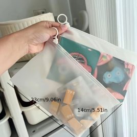 Set de 5 Pungi Organizatoare cu Fermuar Transparent