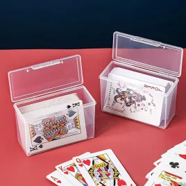 2 cutii transparente pentru carduri