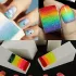 10 Bureți pentru Artă Unghială Gradient, Instrument pentru Nail Art, Burete de Machiaj, Bureți Triunghiulari pentru Machiaj
