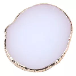   Art Nails accesorii Paletă rotundă din agat pentru unghii, lac gel, amestec și pictură