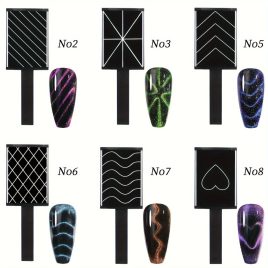   Baghetă magnetică pentru gel 3D efect ochi de pisică, instrument magic pentru manichiură artistică, baghetă UV pentru unghii.