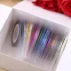 10 role de benzi colorate, autocolante pentru decorarea unghiilor, manichiură DIY accesorii de înfrumusețare unghii