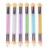 Set de pensule pentru decorarea unghiilor Gradient Sponges cu 4 capete interschimbabile – instrumente pentru acrilgel, sclipici și pudră pentru profesioniști în arta unghiilor