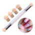 Set de pensule pentru decorarea unghiilor Gradient Sponges cu 4 capete interschimbabile – instrumente pentru acrilgel, sclipici și pudră pentru profesioniști în arta unghiilor