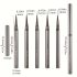 Set de 5 pensule pentru decorare unghii cu gel UV Linii de desenare Dungi Pictură Flori Manichiură Pensule cu mâner metalic 6/9/12/15/18mm