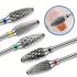 Set de 5 freze din carbură de tungsten pentru manichiură, mașină electrică de îndepărtare a gelului, pilă de unghii 7,62/81,28 cm pentru pedichiură