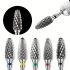 Set de 5 freze din carbură de tungsten pentru manichiură, mașină electrică de îndepărtare a gelului, pilă de unghii 7,62/81,28 cm pentru pedichiură