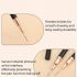 5 Pensule Nail Art Roz/Negru pentru Detalii, Pensule Lungi pentru Linii Nail Art, Manichiură Gel pentru Modele Fine