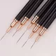 Set de 5 Pensule Profesionale pentru Nail Art - Contur Fin, Detalii, Modele Florale & Instrumente pentru Gel UV - Fără Formaldehidă pentru Manichiură și Pedichiură