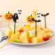 20 suporturi de fructe din plastic pentru sărbători, utilizare generală, frigărui decorative multifuncționale pentru Halloween