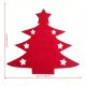 Set de buzunare pentru cuțite și furculițe de Crăciun - 12 suporturi pentru tacâmuri din material netesut, decorațiuni festive pentru masă.