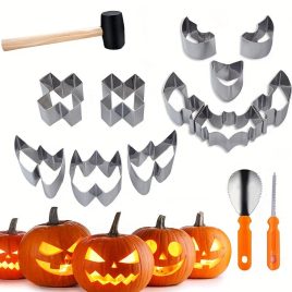   Set de sculptat dovleci din oțel inoxidabil pentru Halloween