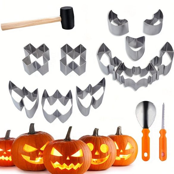 Set de sculptat dovleci din oțel inoxidabil pentru Halloween
