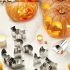 Set de 10 forme din oțel inoxidabil pentru sculptat dovleci de Halloween - Perfect pentru coacere și decorare DIY - Potrivit pentru diverse dimensiuni de dovleci - Marcă: Sinzaz