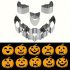 Set de 10 forme din oțel inoxidabil pentru sculptat dovleci de Halloween - Perfect pentru coacere și decorare DIY - Potrivit pentru diverse dimensiuni de dovleci - Marcă: Sinzaz