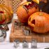 Set de 10 forme din oțel inoxidabil pentru sculptat dovleci de Halloween - Perfect pentru coacere și decorare DIY - Potrivit pentru diverse dimensiuni de dovleci - Marcă: Sinzaz