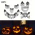 Set de 10 forme din oțel inoxidabil pentru sculptat dovleci de Halloween - Perfect pentru coacere și decorare DIY - Potrivit pentru diverse dimensiuni de dovleci - Marcă: Sinzaz
