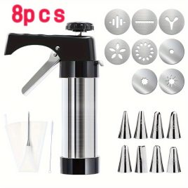   distribuitor de aluat din oțel inoxidabil - aparat manual pentru churros cu mai multe duze - presă de aluat versatilă pentru churros spaniol și prăjituri latino-americane