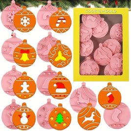 Set de 10 Forme pentru Tăiat Biscuiți de Crăciun