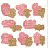 Set de 8 forme de tăiat biscuiți de Halloween, forme durabile din plastic