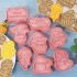 Set de 8 forme de tăiat biscuiți de Halloween, forme durabile din plastic