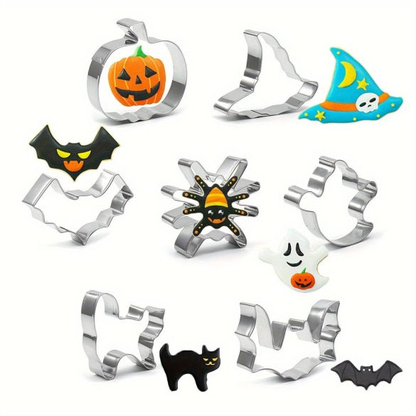Decupatoare din oțel inoxidabil cu tematică de Halloween