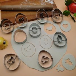 9 buc, Tăietor de fursecuri Linzer de Paște