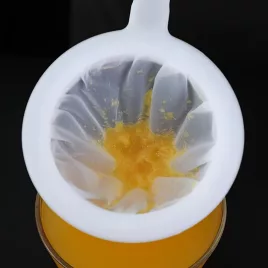   Iaurt, Filtru de Lapte - Soia, Ceai, Cafea Filtru cu Plasă pentru Lapte și Băuturi - Sac Mare din Nylon Durabil pentru Lapte de Migdale
