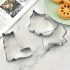 Set 5 forme de tăiat biscuiți Kitten, din oțel inoxidabil, drăguțe Kawaii pisică, ustensile de copt, accesorii de bucătărie